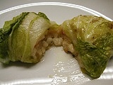Vegetable olive with rice-filling